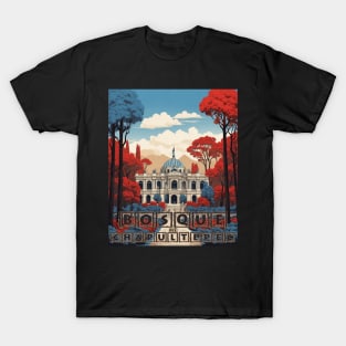 Bosque de Chapultepec Mexico Vintage Poster Tourism T-Shirt